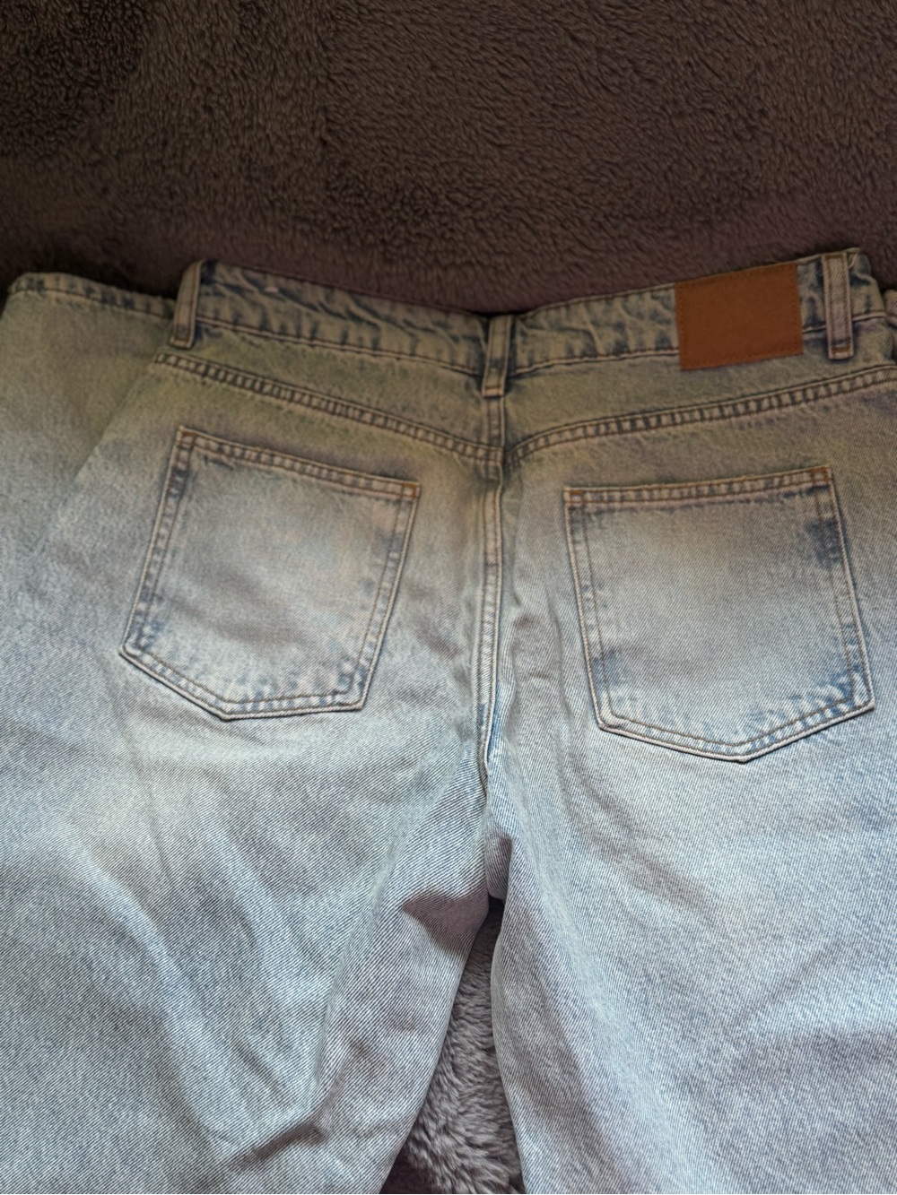 Zara 28- 6 mid blue z1975Light Wash straight Wide Leg Women's Jeans - Picture 4 of 6